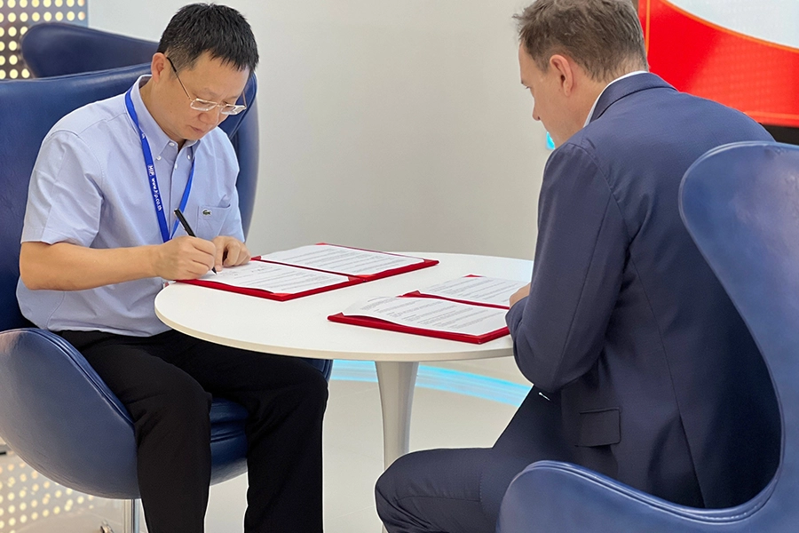 พิธีลงนาม MOU ระหว่าง บริษัท เอชไอพี โกลบอล จำกัด และ [SSAS] Singapore
